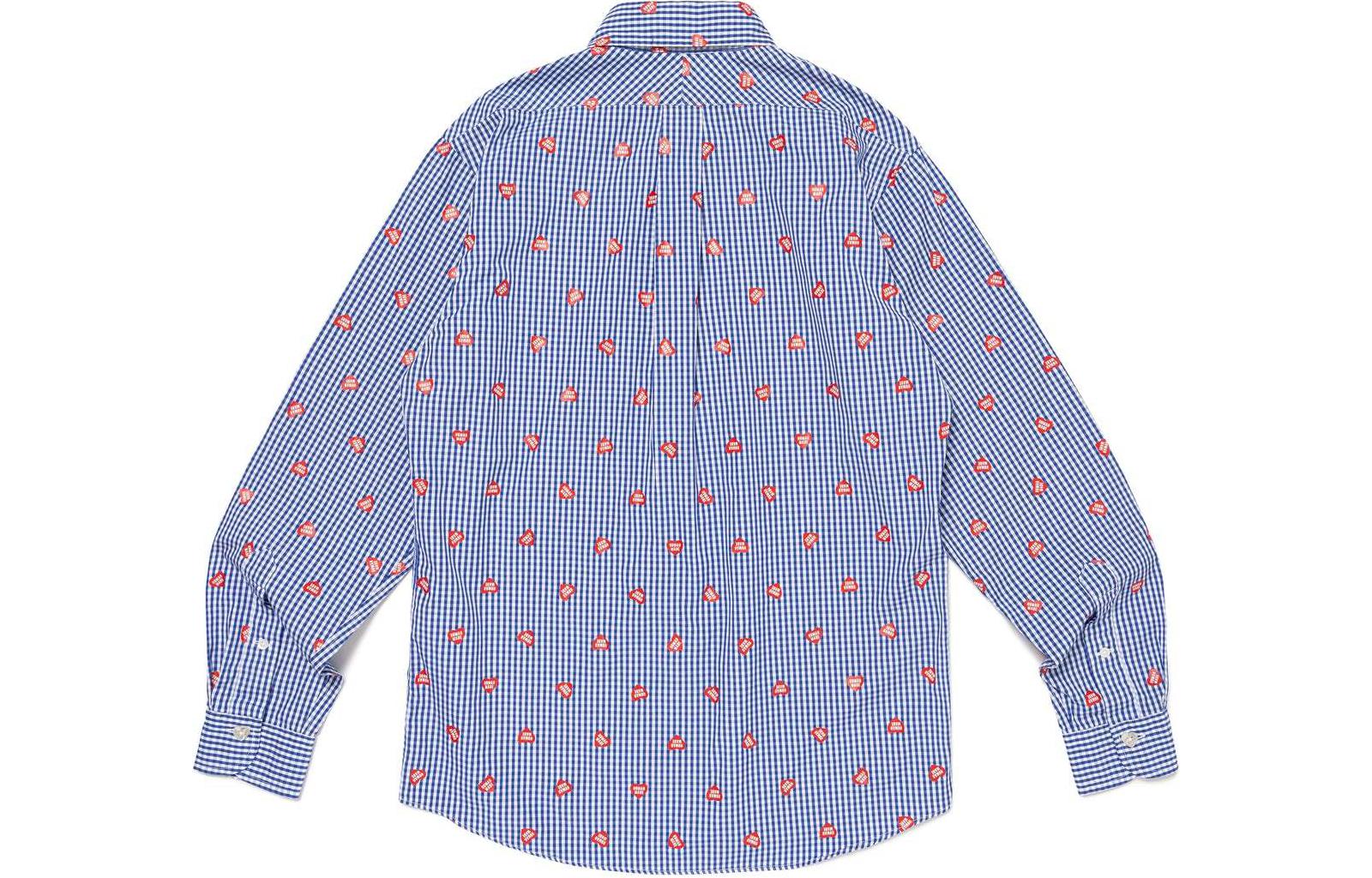 Purchase 휴먼메이드 SS24 하트 자수 오버사이즈 긴팔 셔츠 유니섹스 HM27SH008