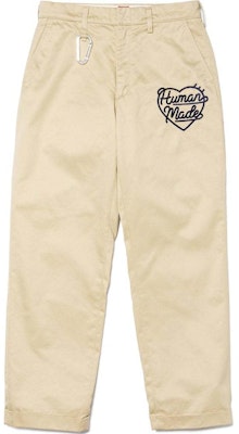 HUMAN MADE SS24 Heart Embroidered Straight-Leg Pants Unisex Casual Style. HM27PT006 Buy HUMAN MADE SS24 Heart Embroidered Straight-Leg Pants Unisex Casual Style. HM27PT006