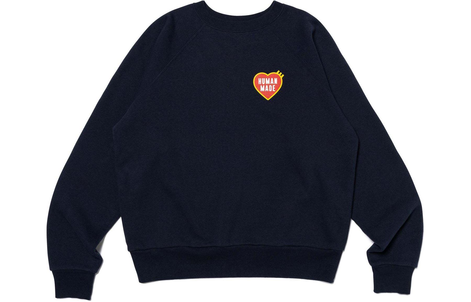 Details for HUMAN MADE SS24 Sweater Crewneck Unisex Grafis Hati. HM27CS032
