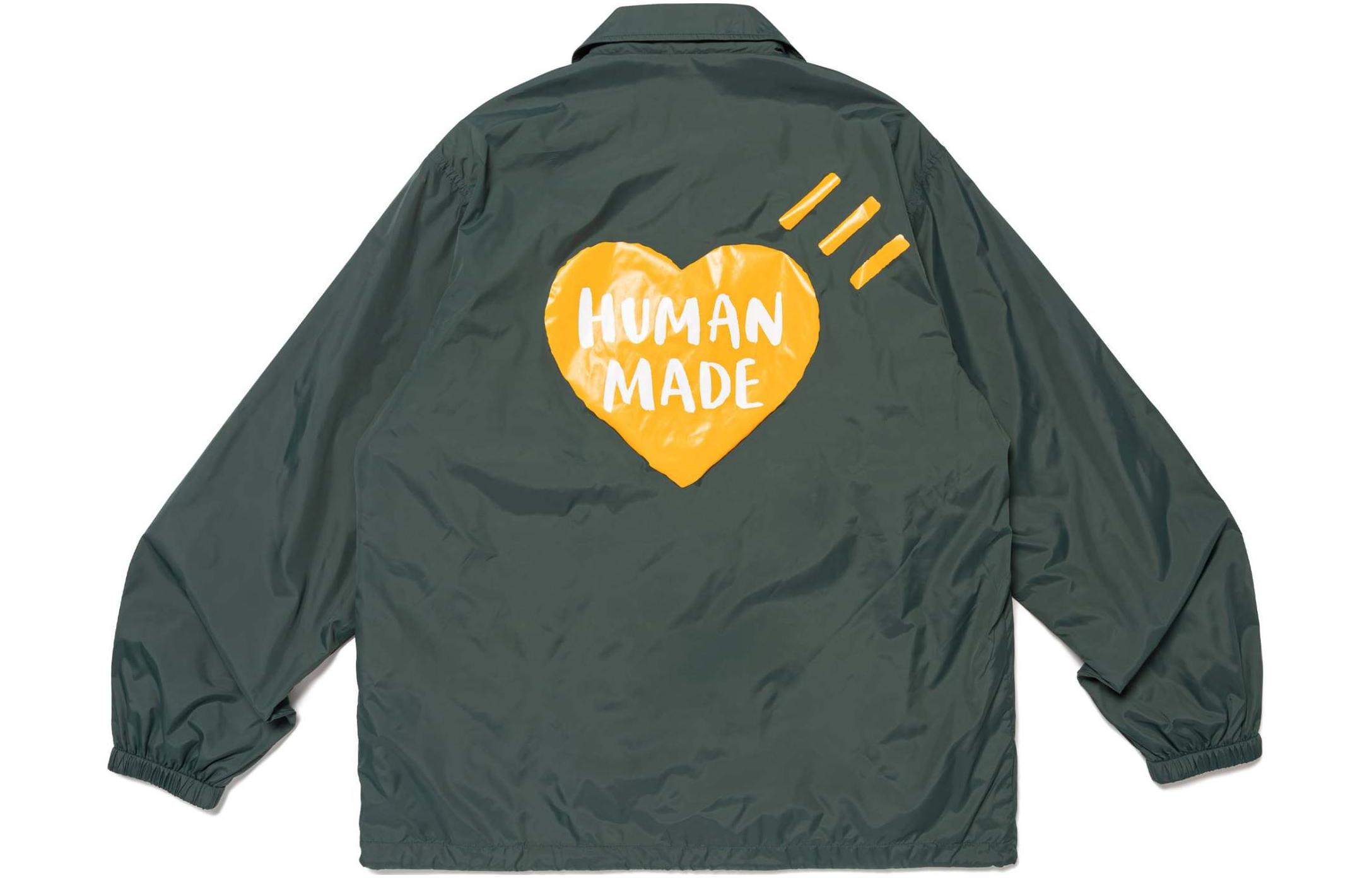 HUMAN MADE SS24 Heart Logo Coach Jacket Unisex. HM27JK018