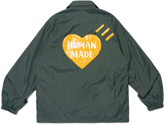 HUMAN MADE SS24 Jaket Coach Unisex Logo Hati. HM27JK018 Buy HUMAN MADE SS24 Jaket Coach Unisex Logo Hati. HM27JK018