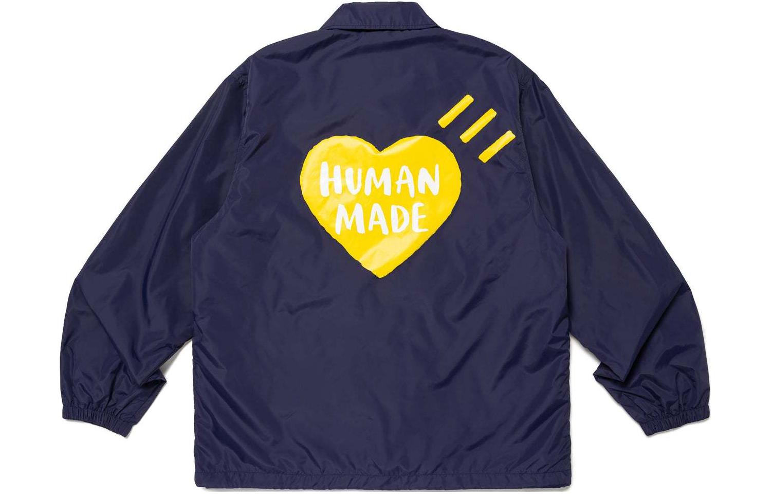 Order HUMAN MADE SS24 Jaket Coach Unisex Logo Hati. HM27JK018