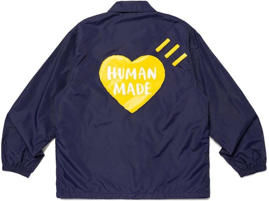 HUMAN MADE SS24 Jaket Coach Unisex Logo Hati. HM27JK018 Order HUMAN MADE SS24 Jaket Coach Unisex Logo Hati. HM27JK018