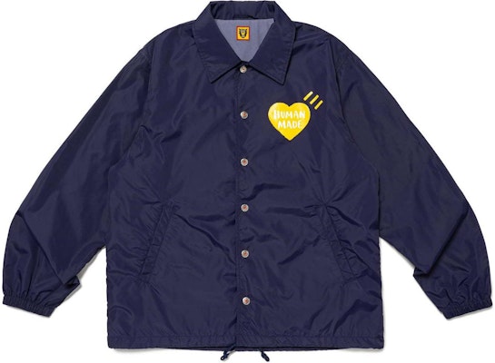 HUMAN MADE SS24 Jaket Coach Unisex Logo Hati. HM27JK018 Lookbook HUMAN MADE SS24 Jaket Coach Unisex Logo Hati. HM27JK018