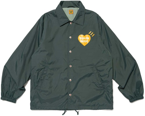 HUMAN MADE SS24 Jaket Coach Unisex Logo Hati. HM27JK018 Purchase HUMAN MADE SS24 Jaket Coach Unisex Logo Hati. HM27JK018