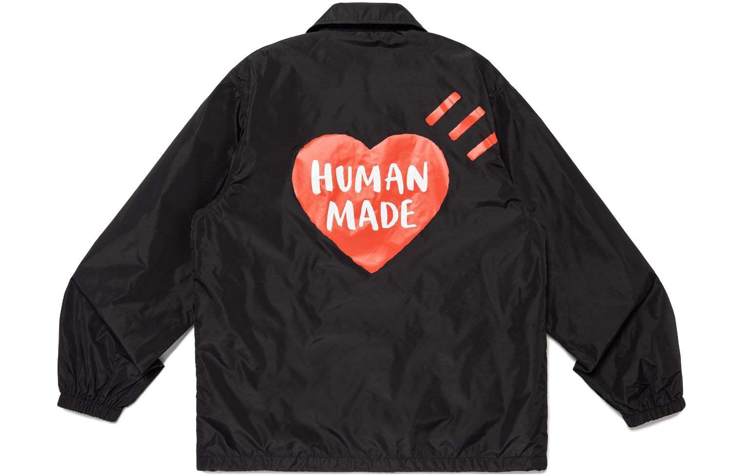 Details for HUMAN MADE SS24 Jaket Coach Unisex Logo Hati. HM27JK018