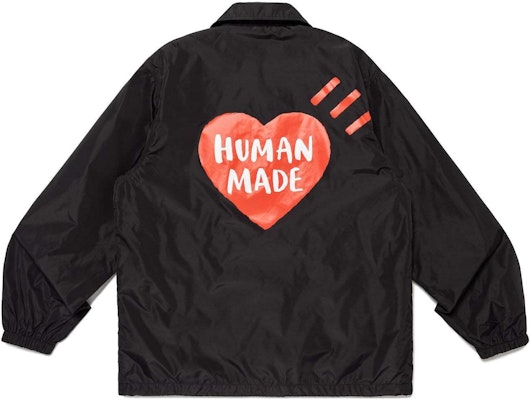 HUMAN MADE SS24 Jaket Coach Unisex Logo Hati. HM27JK018 Details for HUMAN MADE SS24 Jaket Coach Unisex Logo Hati. HM27JK018
