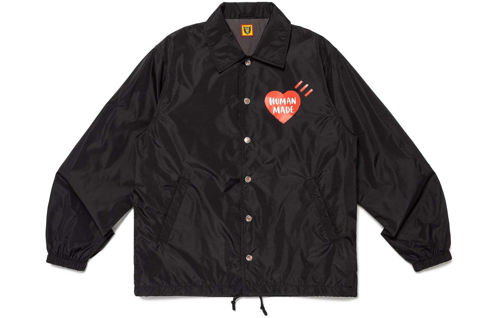 Sizing HUMAN MADE SS24 Jaket Coach Unisex Logo Hati. HM27JK018