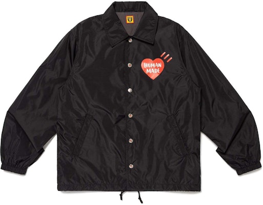 HUMAN MADE SS24 Jaket Coach Unisex Logo Hati. HM27JK018 Sizing HUMAN MADE SS24 Jaket Coach Unisex Logo Hati. HM27JK018