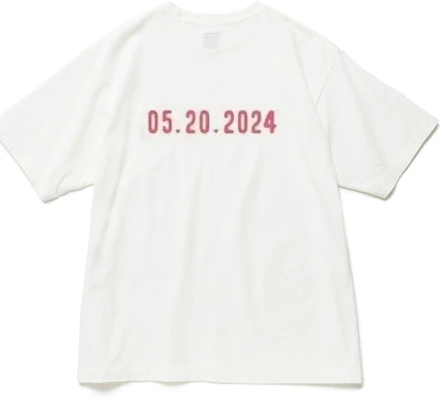 HUMAN MADE SS24 心形标志数码印花男女同款白色短袖T恤. HM27TE0520 Lookbook HUMAN MADE SS24 心形标志数码印花男女同款白色短袖T恤. HM27TE0520