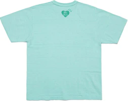 Lookbook HUMAN MADE SS24 Heart Logo Graphic Unisex Crewneck T-Shirt. HM27CS006