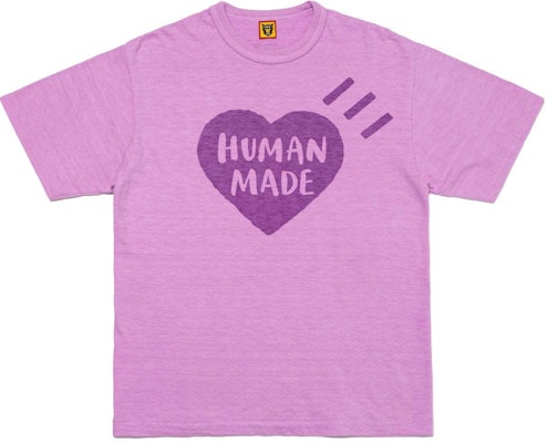HUMAN MADE SS24 Heart Logo Graphic Unisex Crewneck T-Shirt. HM27CS006 Cheap HUMAN MADE SS24 Heart Logo Graphic Unisex Crewneck T-Shirt. HM27CS006