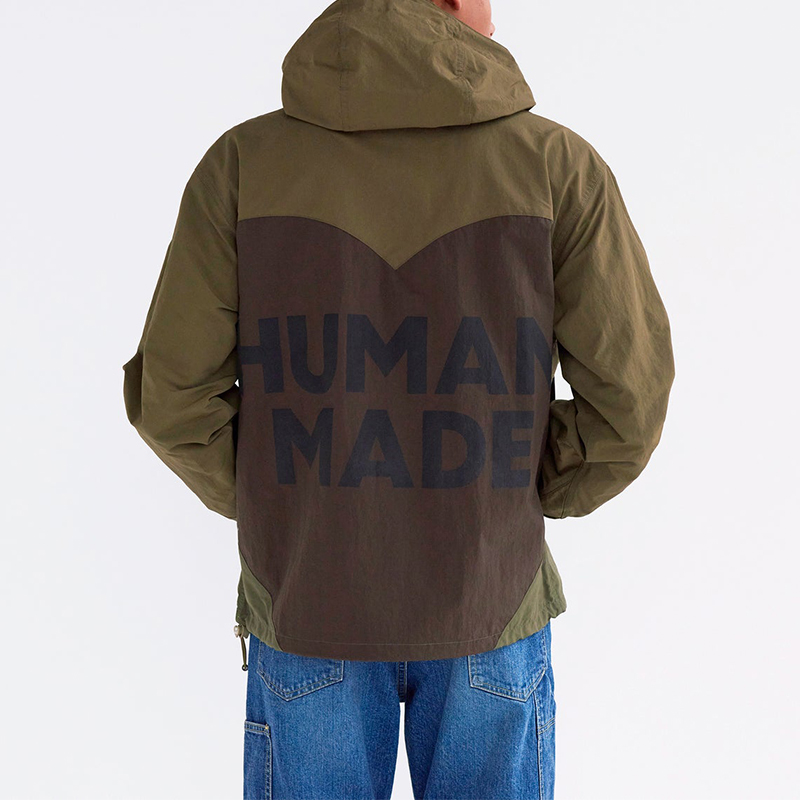 Purchase HUMAN MADE SS24 Hoodie Jaket Unisex Logo Hati Slogan Terbaru. HM27JK005