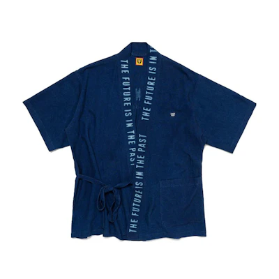 Human Made SS24 Indigo Dyed Logo Yukata Jacket Unisex Capsule Collection HM27SH029