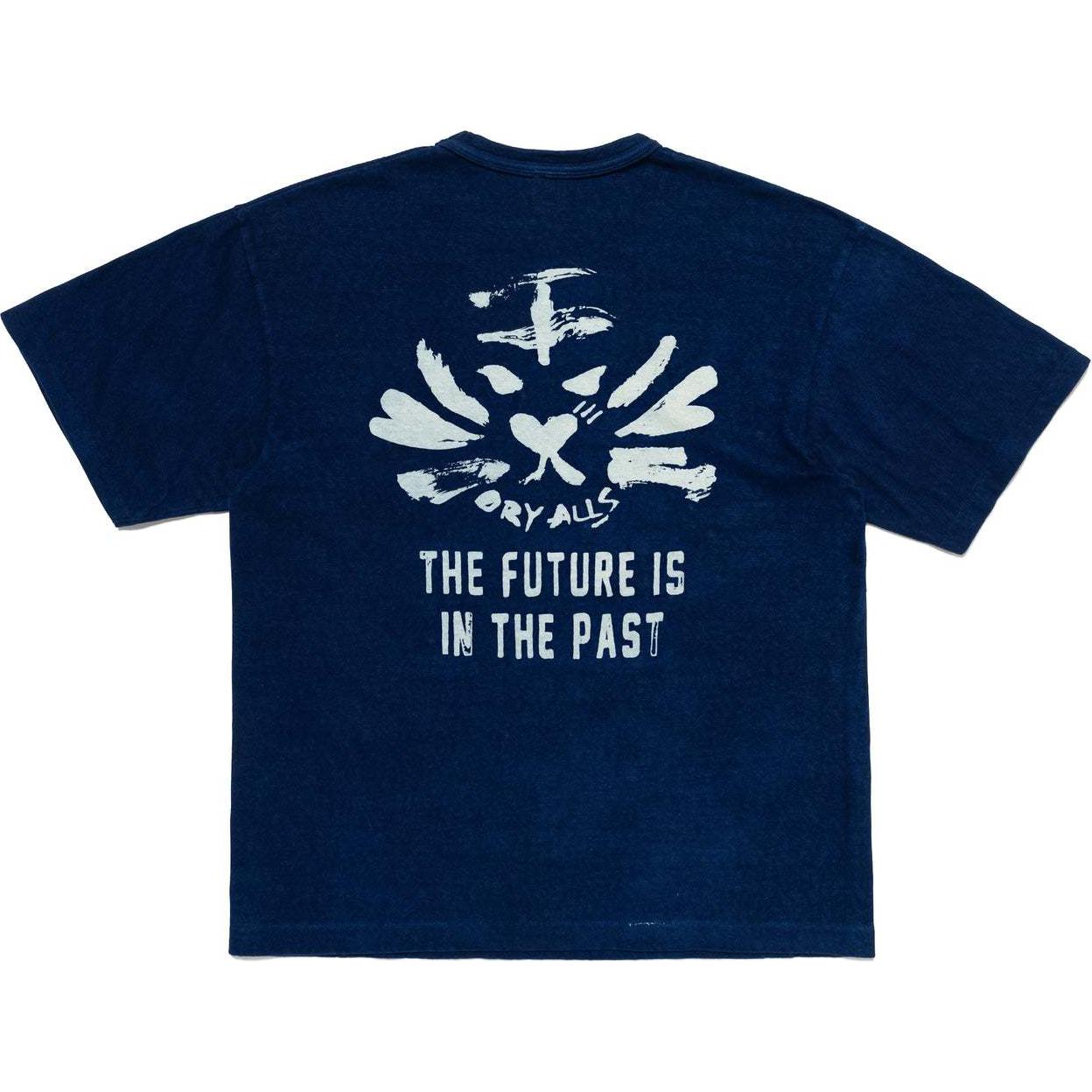 Lookbook HUMAN MADE SS24 インディゴタイガープリント 書道スタイル ユニセックスTシャツ. HM27CS050