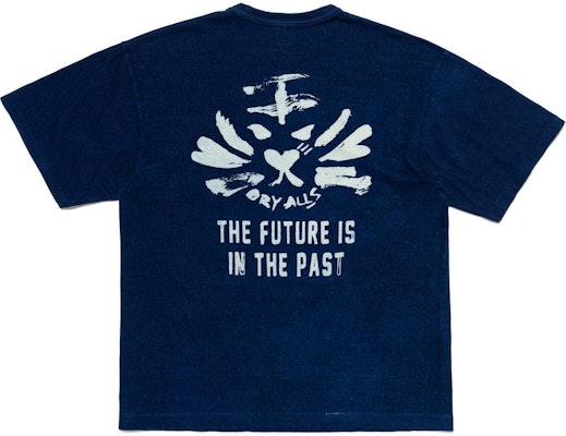 HUMAN MADE SS24 Kaos Unisex Indigo Motif Harimau Gaya Kaligrafi. HM27CS050 Lookbook HUMAN MADE SS24 Kaos Unisex Indigo Motif Harimau Gaya Kaligrafi. HM27CS050