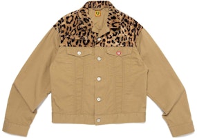 HUMAN MADE SS24 Leopard Print Collared Long Sleeve Jacket Unisex HM27JK019 HUMAN MADE SS24 Leopard Print Collared Long Sleeve Jacket Unisex HM27JK019