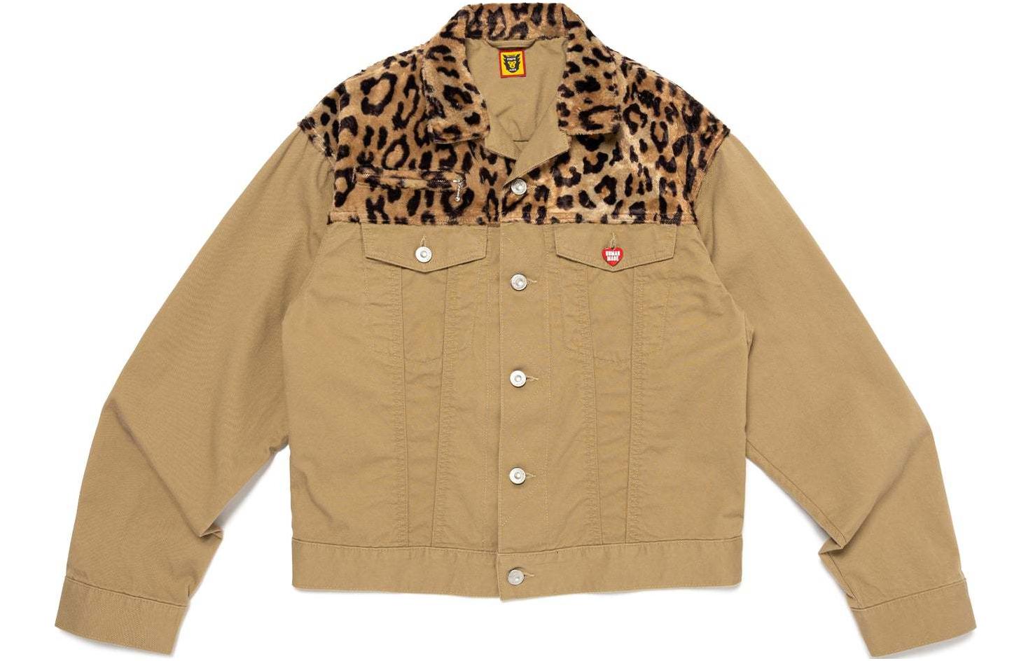 Order HUMAN MADE SS24 豹纹长袖翻领夹克 男女同款 HM27JK019