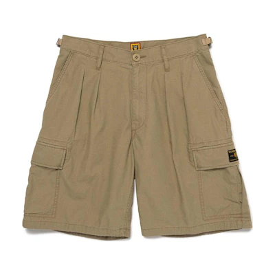 HUMAN MADE SS24 Logo Embroidered Cargo Shorts with Side Pocket Unisex. HM27PT030