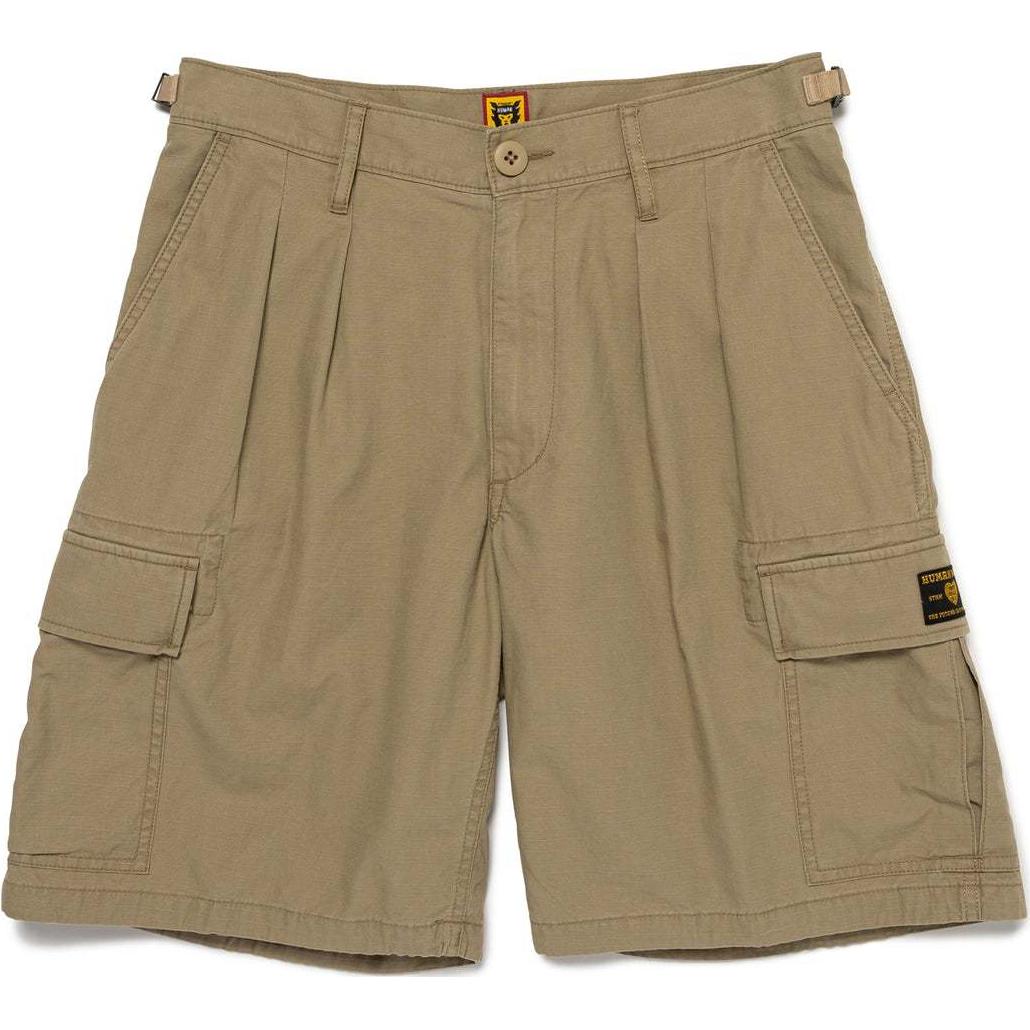 Order Pantalones Cargo Unisex HUMAN MADE SS24 con Bolsillo Lateral y Logo Bordado. HM27PT030
