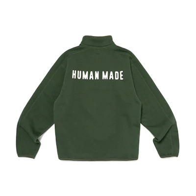 HUMAN MADE SS24 Logo Half-Zip Pullover Sweatshirt Unisex HM26CS045