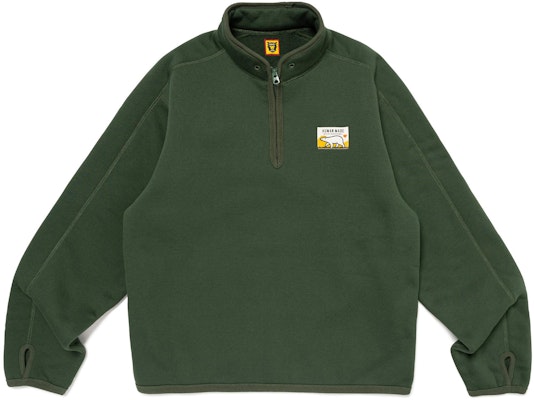 HUMAN MADE SS24 Logo Half-Zip Pullover Sweatshirt Unisex HM26CS045 Lookbook HUMAN MADE SS24 Logo Half-Zip Pullover Sweatshirt Unisex HM26CS045