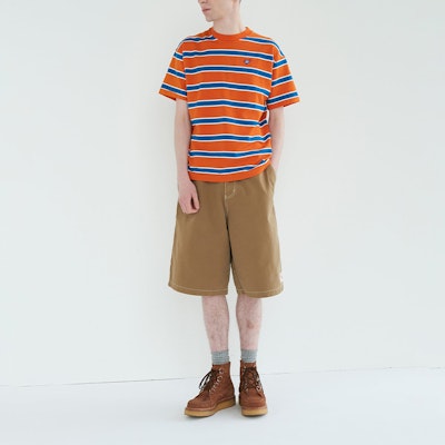 HUMAN MADE SS24 Logo Heart Patch Loose Fit Zip Shorts Unisex HM27PT020 Details for HUMAN MADE SS24 Logo Heart Patch Loose Fit Zip Shorts Unisex HM27PT020