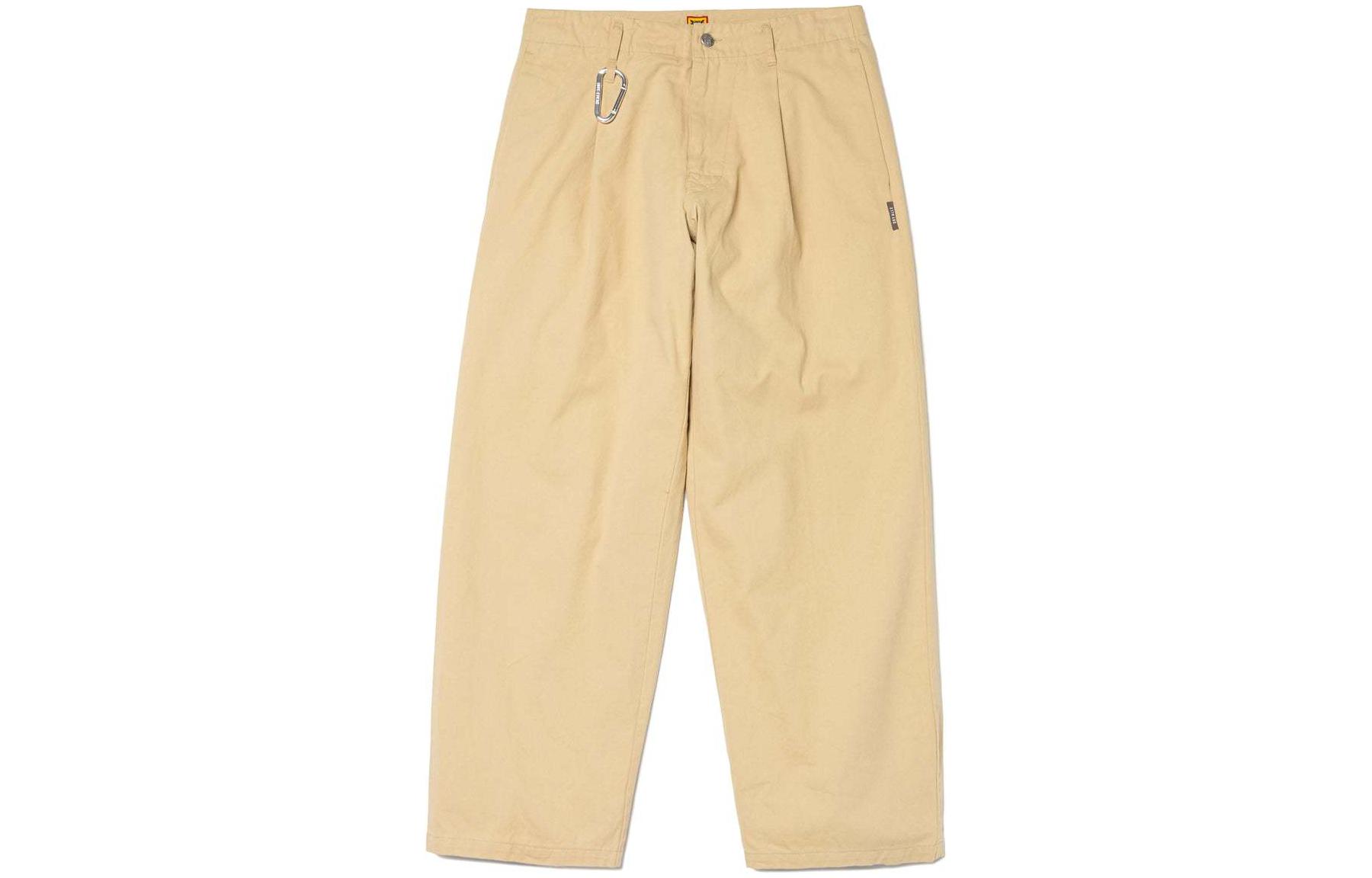 Shop HUMAN MADE SS24 Logo Solid Color Loose-Fit Casual Pants Unisex. HM27PT014