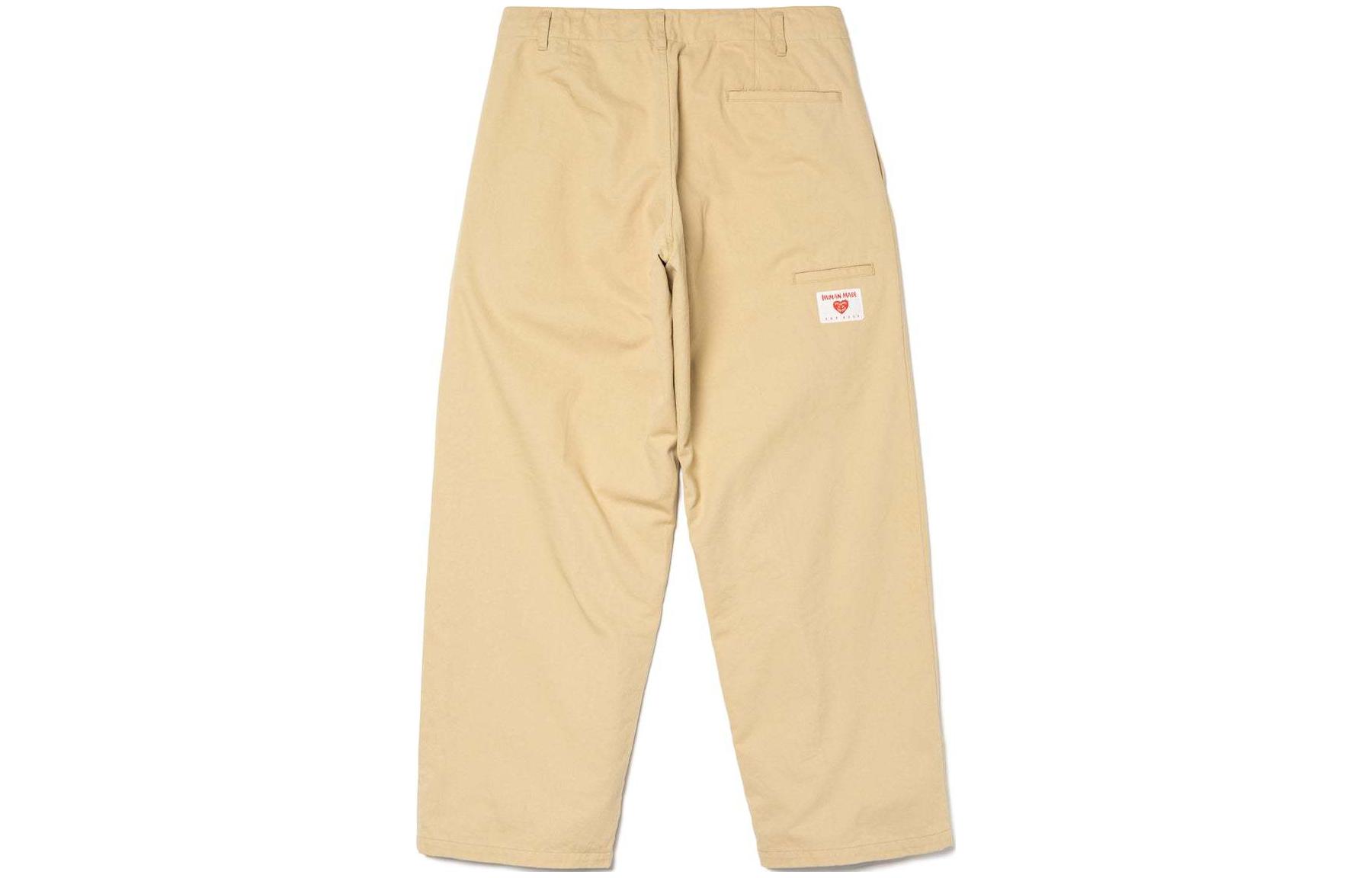 Purchase HUMAN MADE SS24 Logo Solid Color Loose-Fit Casual Pants Unisex. HM27PT014