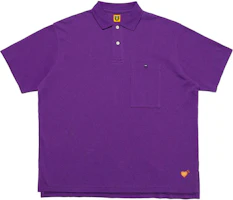 HUMAN MADE SS24 Loose Fit Heart Logo Pocket Short Sleeve Polo Unisex HM27CS010 HUMAN MADE SS24 Loose Fit Heart Logo Pocket Short Sleeve Polo Unisex HM27CS010