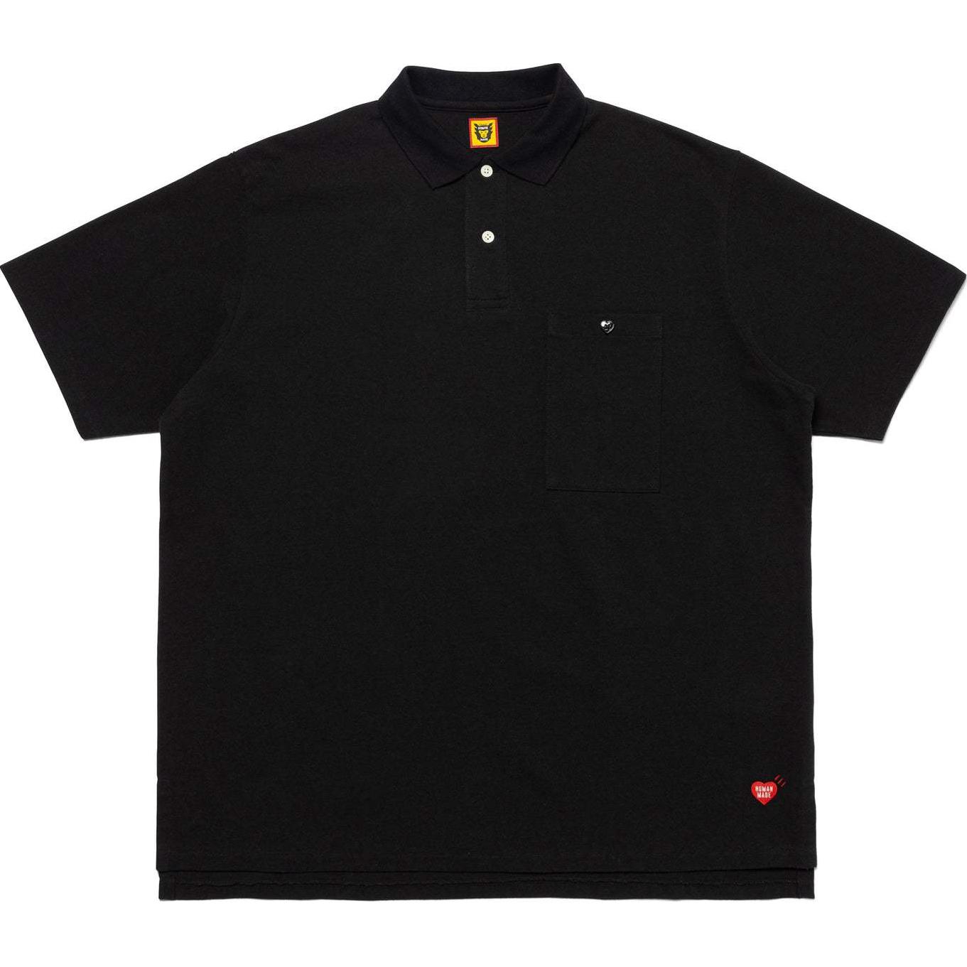 Order HUMAN MADE SS24 寬鬆版心型標誌口袋短袖POLO衫 男女皆宜 HM27CS010