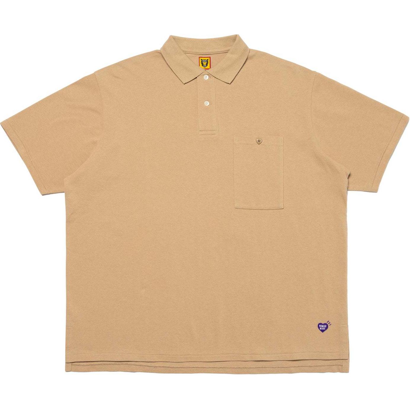 Purchase HUMAN MADE SS24 寬鬆版心型標誌口袋短袖POLO衫 男女皆宜 HM27CS010