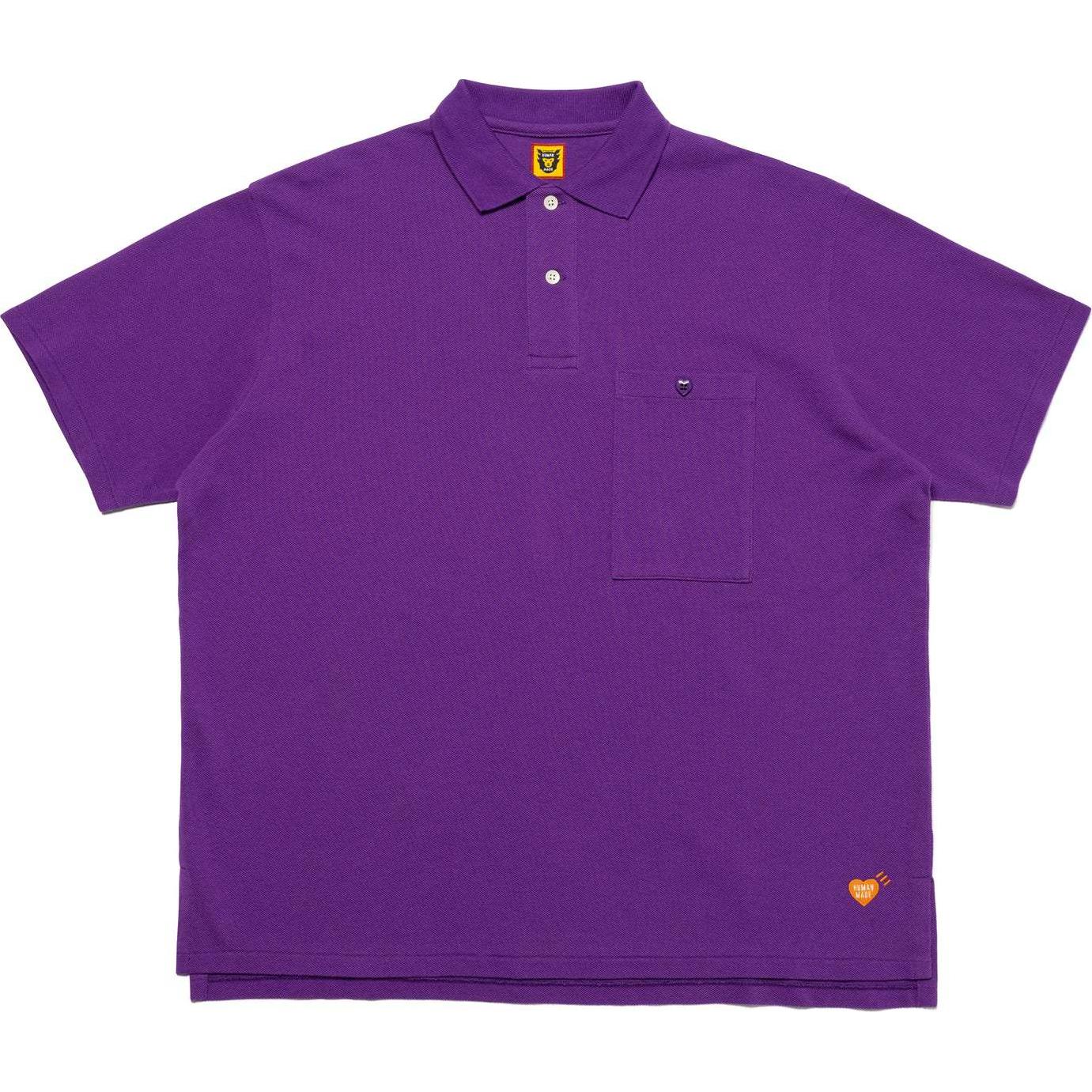 Sizing HUMAN MADE SS24 寬鬆版心型標誌口袋短袖POLO衫 男女皆宜 HM27CS010