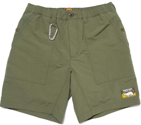 HUMAN MADE SS24 Nylon Logo Stamp Zipper Casual Shorts Unisex. HM27PT019 Order HUMAN MADE SS24 Nylon Logo Stamp Zipper Casual Shorts Unisex. HM27PT019