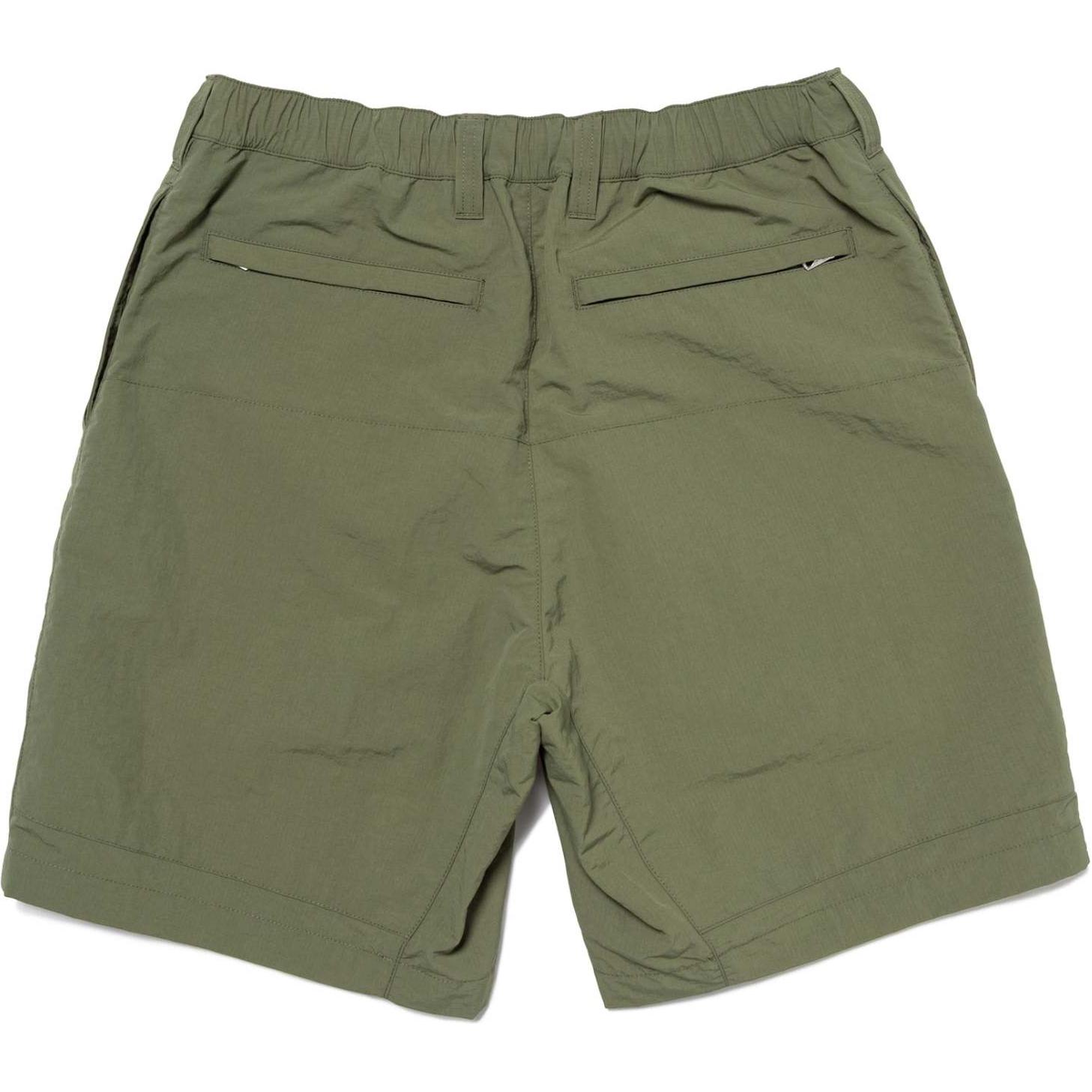 Lookbook HUMAN MADE SS24 Nylon Logo Stamp Zipper Casual Shorts Unisex. HM27PT019