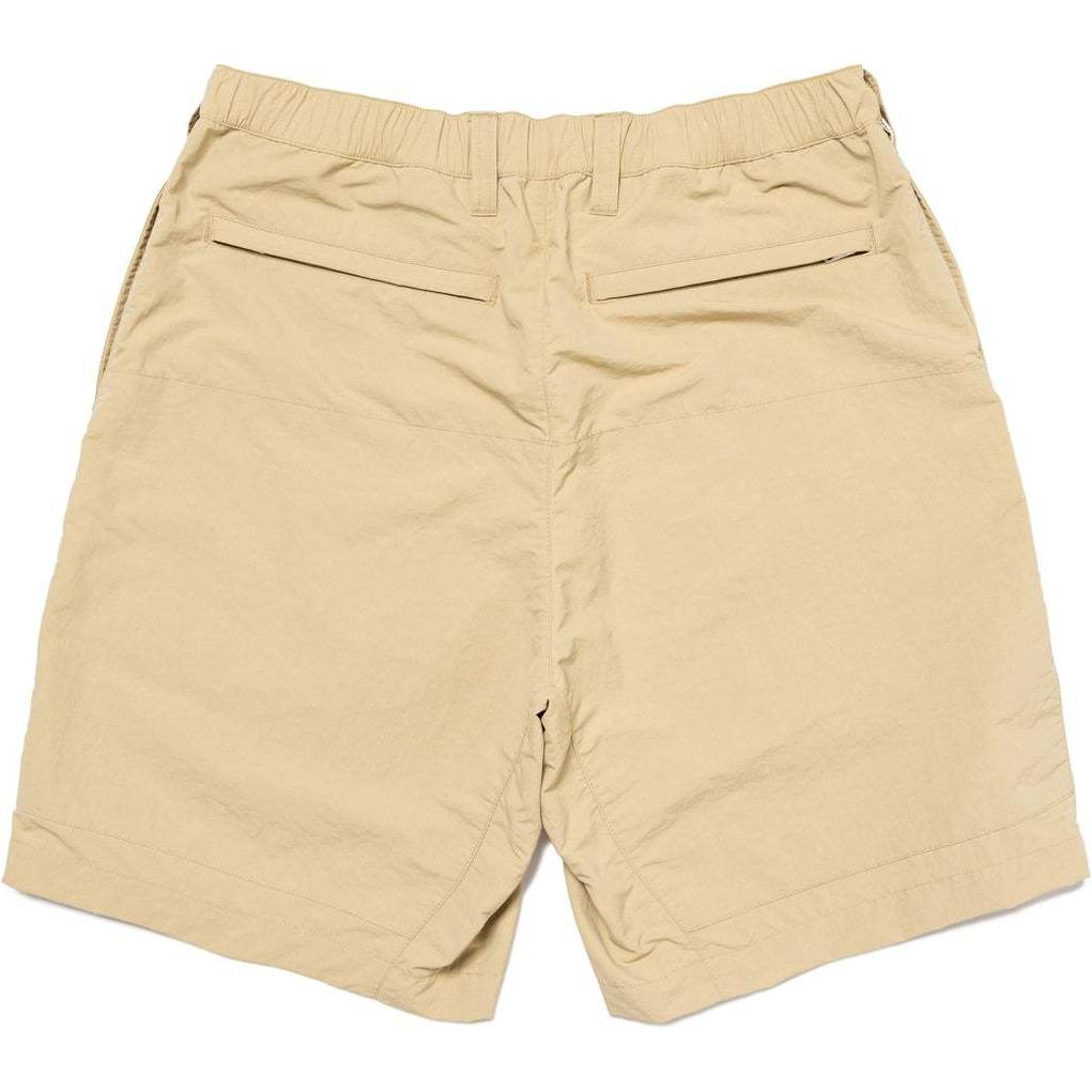 Details for HUMAN MADE SS24 Nylon Logo Stamp Zipper Casual Shorts Unisex. HM27PT019