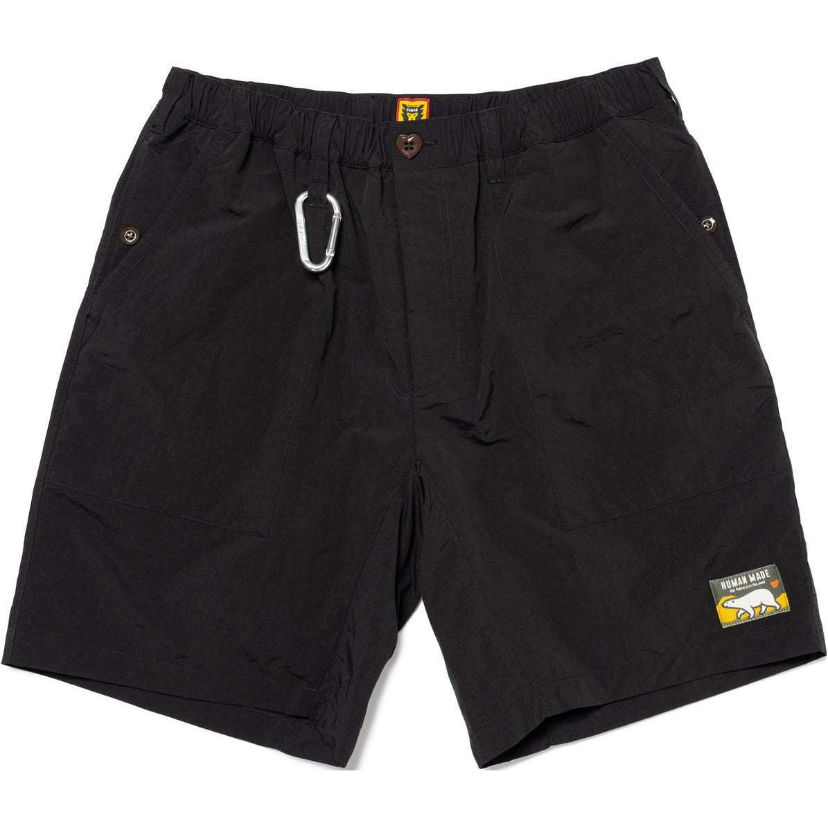 Sizing HUMAN MADE SS24 Nylon Logo Stamp Zipper Casual Shorts Unisex. HM27PT019