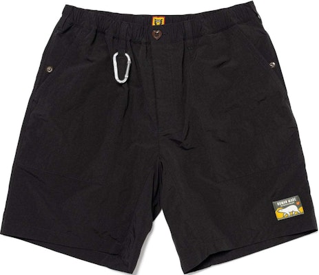 HUMAN MADE SS24 Nylon Logo Stamp Zipper Casual Shorts Unisex. HM27PT019 Sizing HUMAN MADE SS24 Nylon Logo Stamp Zipper Casual Shorts Unisex. HM27PT019