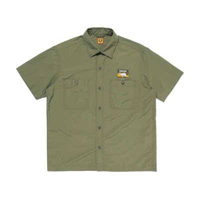HUMAN MADE SS24 Nylon Series 3D Logo Stamp Short Sleeve Shirt Unisex. HM27SH020