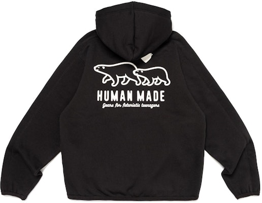 HUMAN MADE SS24 Hoodie Logo Polar Bear Print Zip Unisex HM26CS043 Buy HUMAN MADE SS24 Hoodie Logo Polar Bear Print Zip Unisex HM26CS043