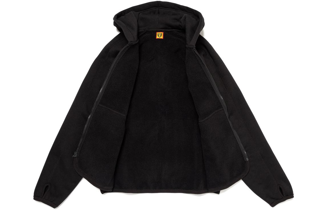 Shop HUMAN MADE SS24 Hoodie Logo Polar Bear Print Zip Unisex HM26CS043