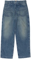HUMAN MADE SS24 Relaxed Straight Fit Multipocket Denim Pants Unisex Blue HM27PT011 HUMAN MADE SS24 Relaxed Straight Fit Multipocket Denim Pants Unisex Blue HM27PT011