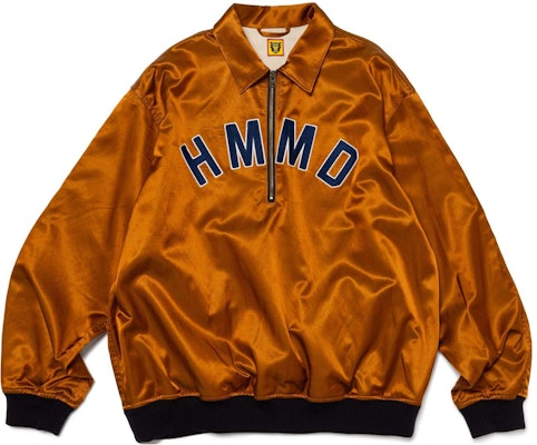 HUMAN MADE SS24 缎面Logo半拉链卫衣男女同款。 HM27SH007 Order HUMAN MADE SS24 缎面Logo半拉链卫衣男女同款。 HM27SH007