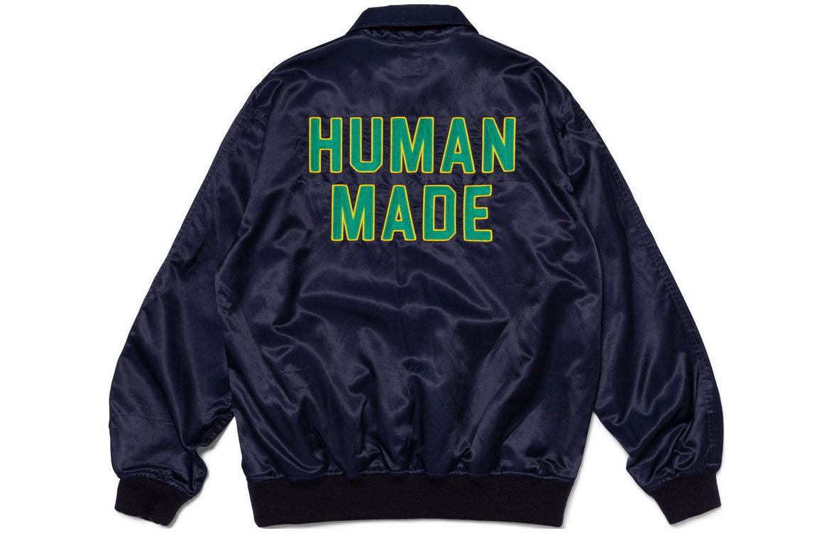 Purchase HUMAN MADE SS24 缎面Logo半拉链卫衣男女同款。 HM27SH007