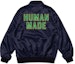 Purchase HUMAN MADE SS24 缎面Logo半拉链卫衣男女同款。 HM27SH007