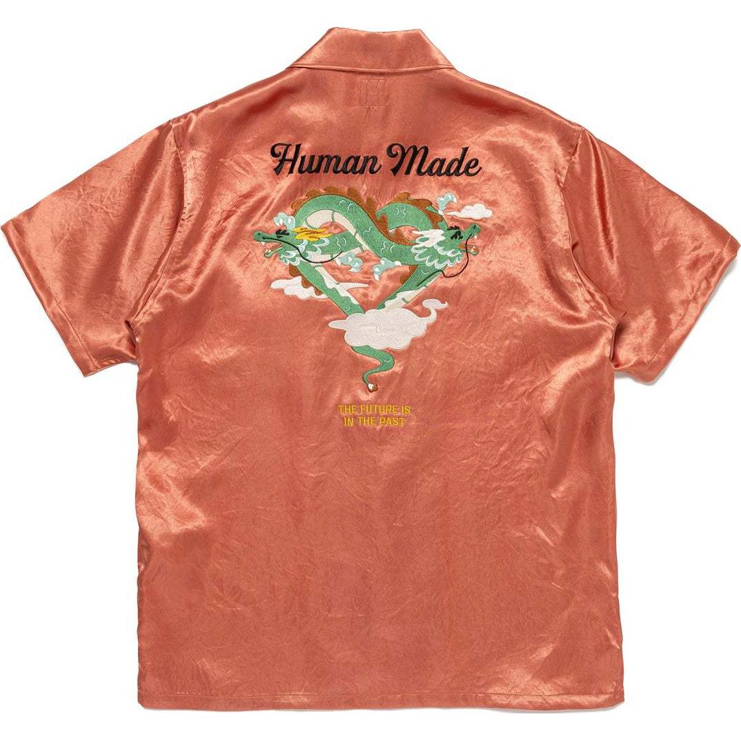 Order HUMAN MADE SS24 背部刺绣爱心设计短袖衬衫 男女同款。 HM27SH015