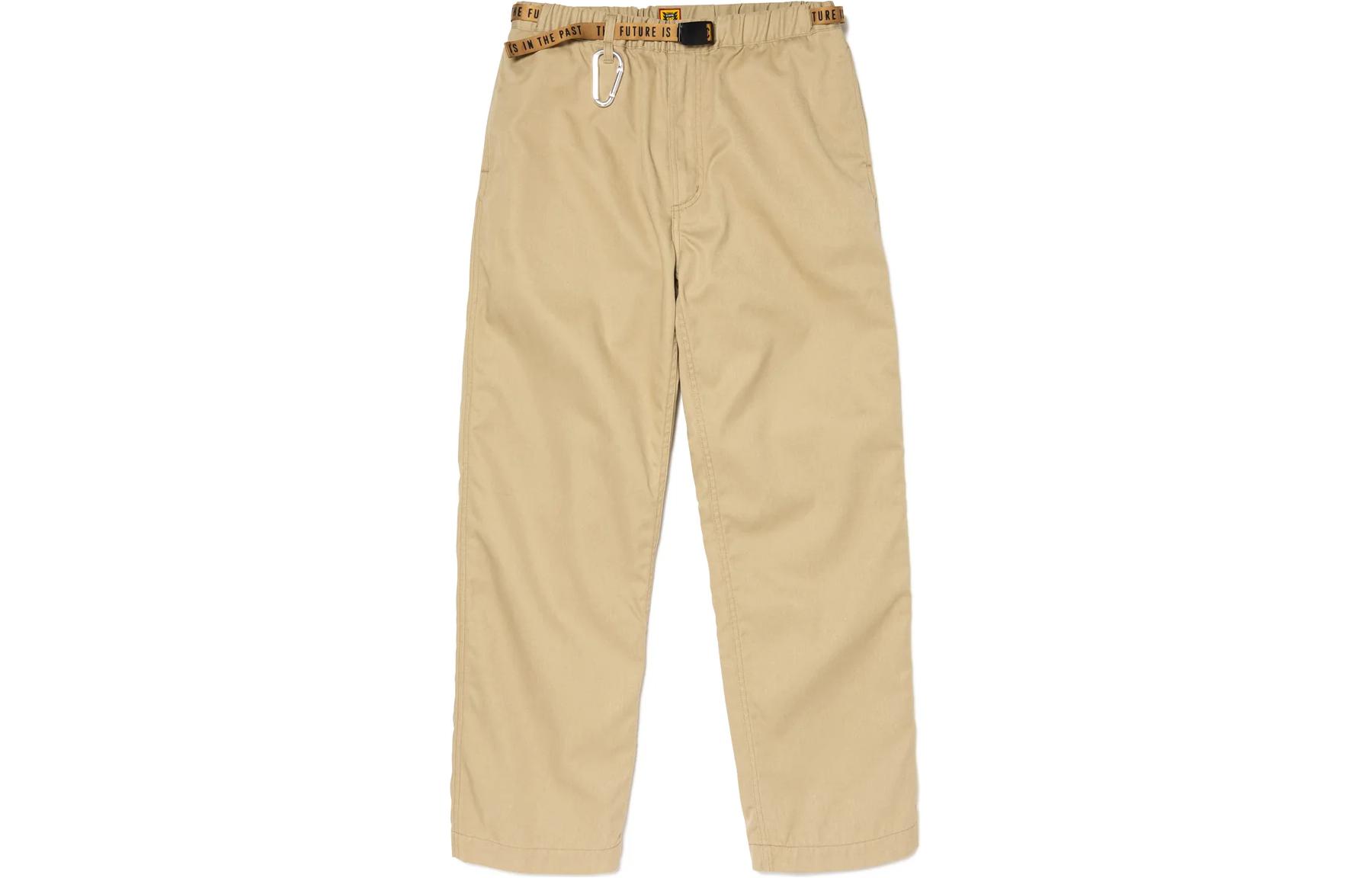 Order HUMAN MADE SS24 Solid Color Zip-Fly Straight Casual Pants Unisex HM27PT003