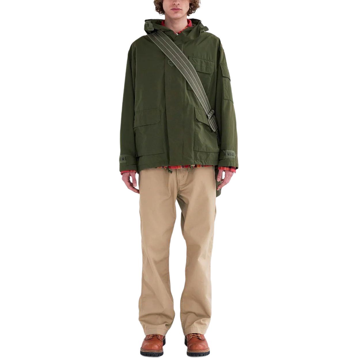 Shop HUMAN MADE SS24 Solid Color Zip-Fly Straight Casual Pants Unisex HM27PT003