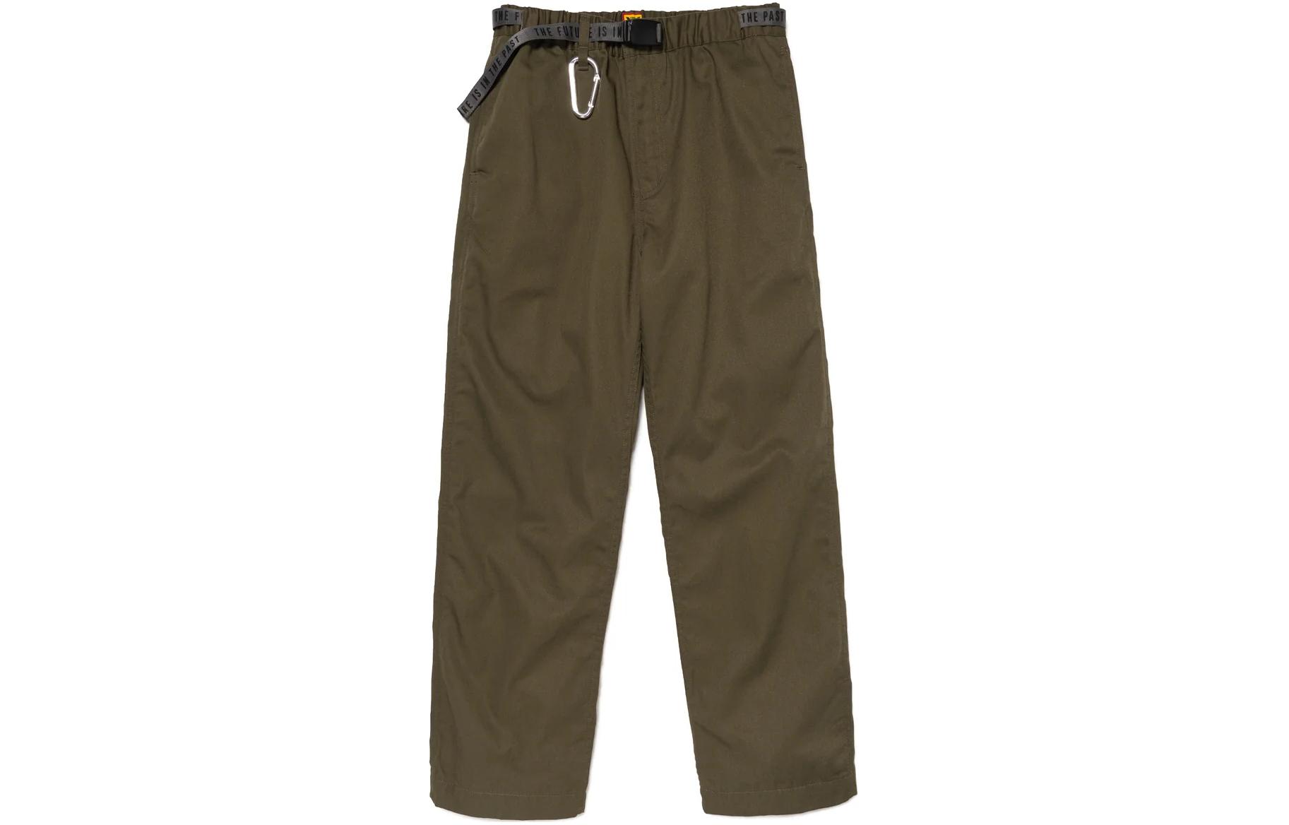 Purchase HUMAN MADE SS24 Solid Color Zip-Fly Straight Casual Pants Unisex HM27PT003