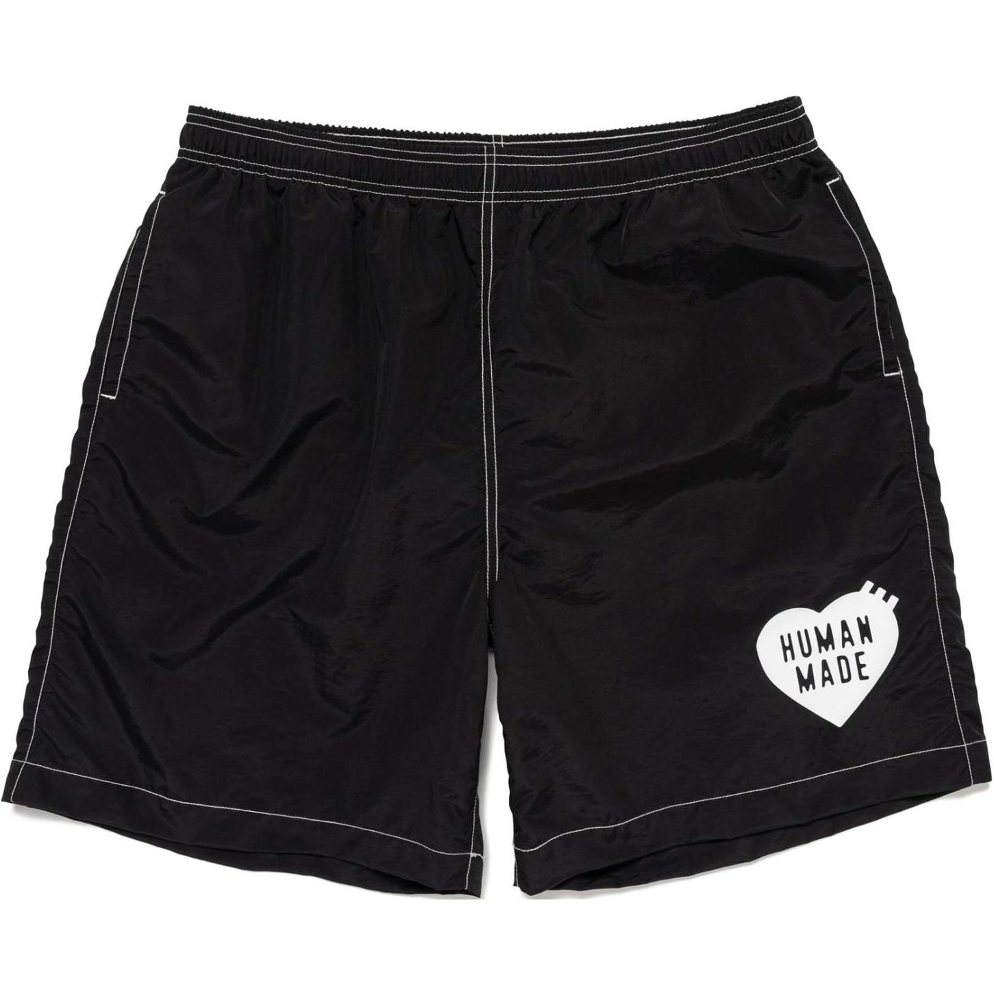 HUMAN MADE SS24 Solid Heart Print Casual Shorts Unisex. HM27PT028